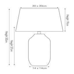 Nova Textured Ceramic Table Lamp - thumbnail 5