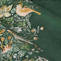 Morris & Co. Strawberry Thief Embroidered Pencil Pleat Curtains - thumbnail 3