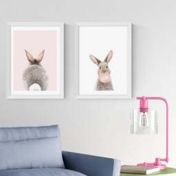 East End Prints Set of 2 Baby Bunny Prints - thumbnail 1