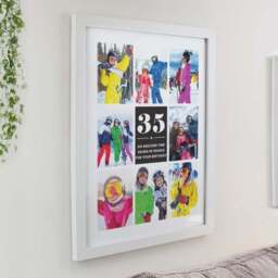 Personalised Big Number Multi Photo Poster Frame - thumbnail 3