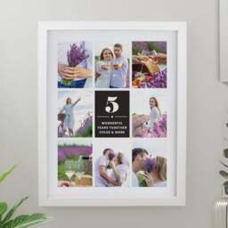 Personalised Big Number Multi Photo Poster Frame - thumbnail 2