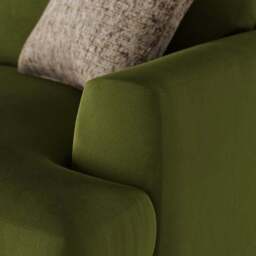 Lawson Matte Plush Velvet 4 Seater Sofa - thumbnail 5