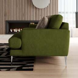 Lawson Matte Plush Velvet 4 Seater Sofa - thumbnail 2