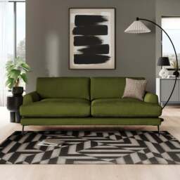 Lawson Matte Plush Velvet 4 Seater Sofa - thumbnail 1
