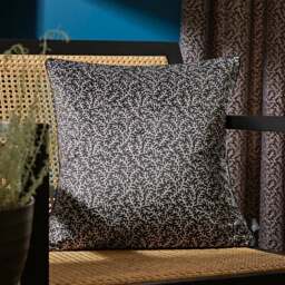 Ditsy Coral Monochrome Cushion - thumbnail 1