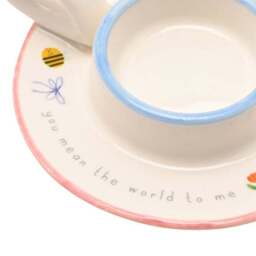 Love Life You Mean The World Ceramic Tealight Holder - thumbnail 5