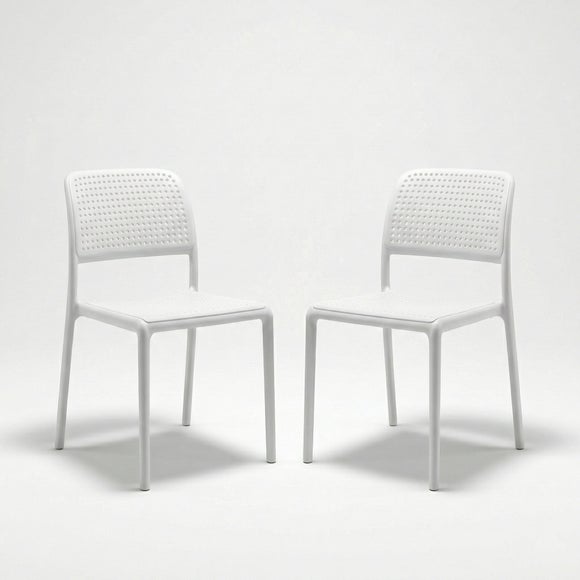 White Set of 2 Nardi Bistro Chairs - image 1