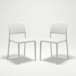 White Set of 2 Nardi Bistro Chairs - thumbnail 1