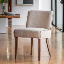 Thane Set of 2 Dining Chairs, Taupe - thumbnail 1