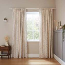 Esme Ditsy 100% Cotton Slot Top Curtains - thumbnail 2