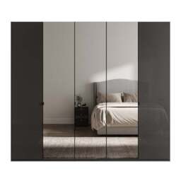 Wiemann Kahla 5 Door Mirrored Wardrobe - thumbnail 2
