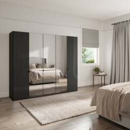 Wiemann Kahla 5 Door Mirrored Wardrobe - thumbnail 1