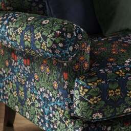Jolene William Morris Blackthorn Print Velvet 2 Seater Sofa - thumbnail 4