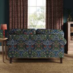 Jolene William Morris Blackthorn Print Velvet 2 Seater Sofa - thumbnail 3