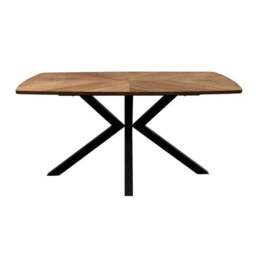 Hampton Rectangular 6 Seater Dining Table, Brown - thumbnail 4