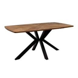 Hampton Rectangular 6 Seater Dining Table, Brown - thumbnail 2