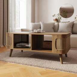 Sorrel Coffee Table, Wood Effect - thumbnail 2