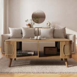 Sorrel Coffee Table, Wood Effect - thumbnail 1