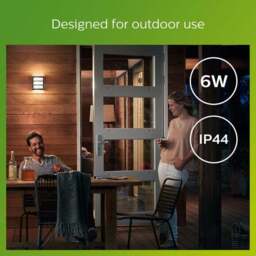Philips Python Integrated LED Outdoor Wall Light, Warm White - thumbnail 6