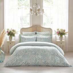 Dorma Archive Bellamy 300 Thread Count 100% Cotton Duvet Cover & Pillowcase Set - thumbnail 1