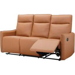 Lugo Faux Leather Manual Recliner 3 Seater Sofa - thumbnail 6