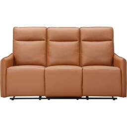 Lugo Faux Leather Manual Recliner 3 Seater Sofa - thumbnail 4