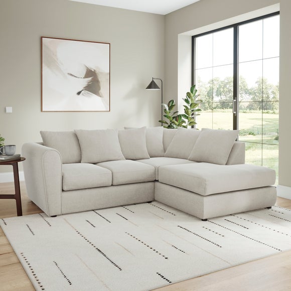 Blake Soft Texture Chenille Corner Chaise Sofa - image 1
