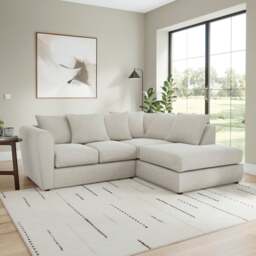 Blake Soft Texture Chenille Corner Chaise Sofa