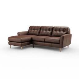 Sven Classic Leather Large Corner Chaise Sofa - thumbnail 6