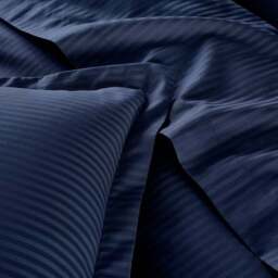 Hotel Cotton Stripe 400 Thread Count Flat Sheet - thumbnail 3