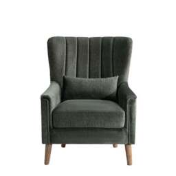 Image Furnishings Charlotte Velvet Wingback Occasional Armchair - thumbnail 5