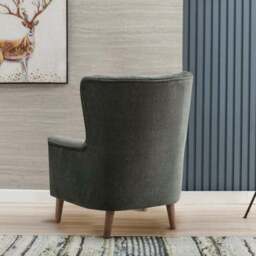 Image Furnishings Charlotte Velvet Wingback Occasional Armchair - thumbnail 3