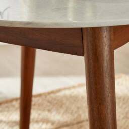 Thea Round Marble 4 Seater Dining Table - thumbnail 3