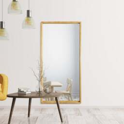 Naturalis Solid Oak Rectangle Full Length Wall Mirror - thumbnail 1