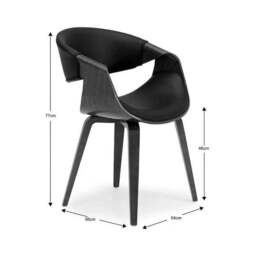 Modena Dining Chair, Faux Leather - thumbnail 2