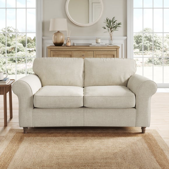 Flori Tonal Plush Chenille 2 Seater Sofa - image 1