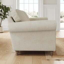 Flori Tonal Plush Chenille 2 Seater Sofa - thumbnail 2