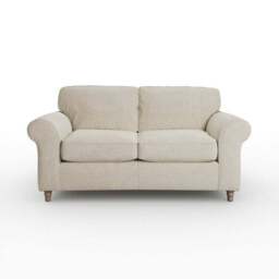 Flori Tonal Plush Chenille 2 Seater Sofa - thumbnail 6