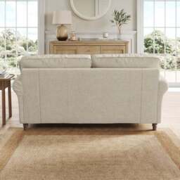 Flori Tonal Plush Chenille 2 Seater Sofa - thumbnail 3
