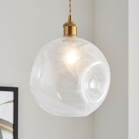 Marble Art Deco Easy Fit Pendant Shade - image 1