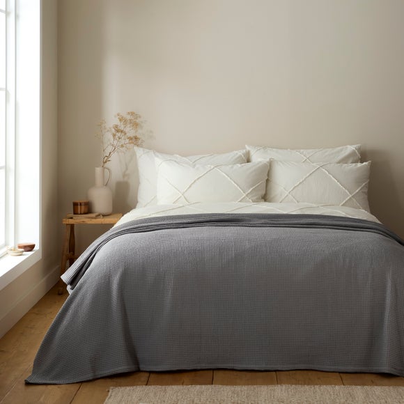 Otis Waffle 100% Cotton Throw Blanket - image 1