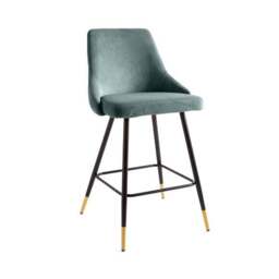 Ariana Bar Stool, Velvet - thumbnail 6
