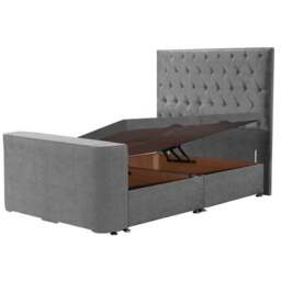 Sweet Dreams Gaia Studded Side Lift Ottoman TV Bed - thumbnail 3