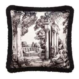 Laurence Llewelyn-Bowen Vista Velvet Square Cushion - thumbnail 3