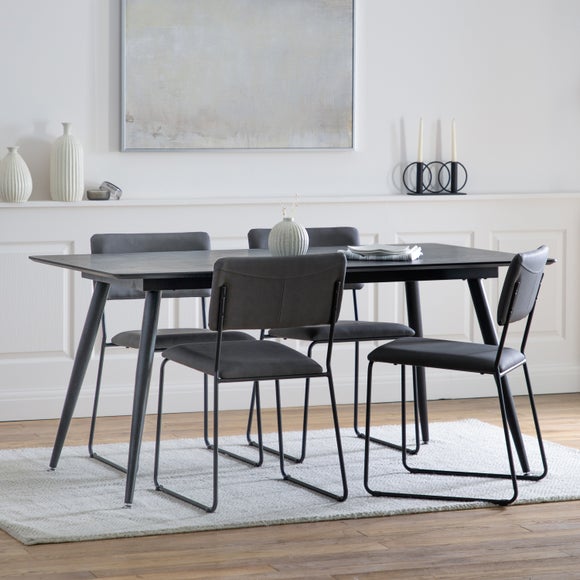 Newport 6 Seater Rectangular Dining Table - image 1