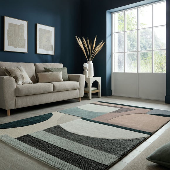 Rafe Geometric Wool Rug - image 1