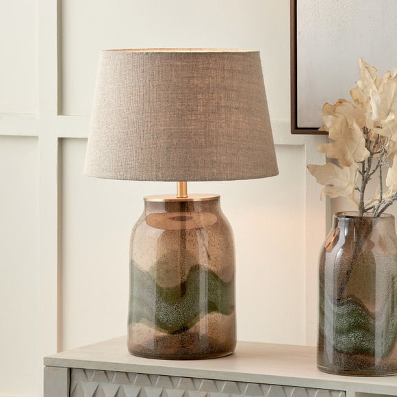 Pacific Lifestyle Valtellina Milos Glass Table Lamp - image 1