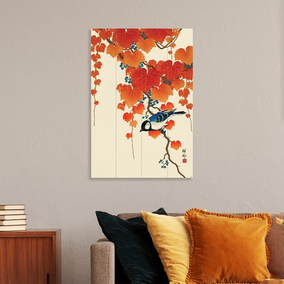 The Art Group Bird and Red Ivy Wooden Wall Art - image 1
