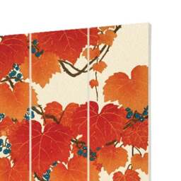 The Art Group Bird and Red Ivy Wooden Wall Art - thumbnail 3