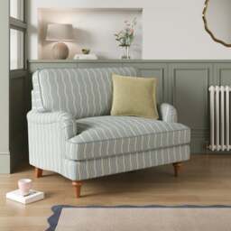 Beatrice II Wiggle Stripe Snuggle Chair - thumbnail 1